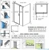Radaway Nes Black Kds I kabina 100x80cm lewa czarny mat/szkło przejrzyste 10023100-54-01L/10043080-54-01